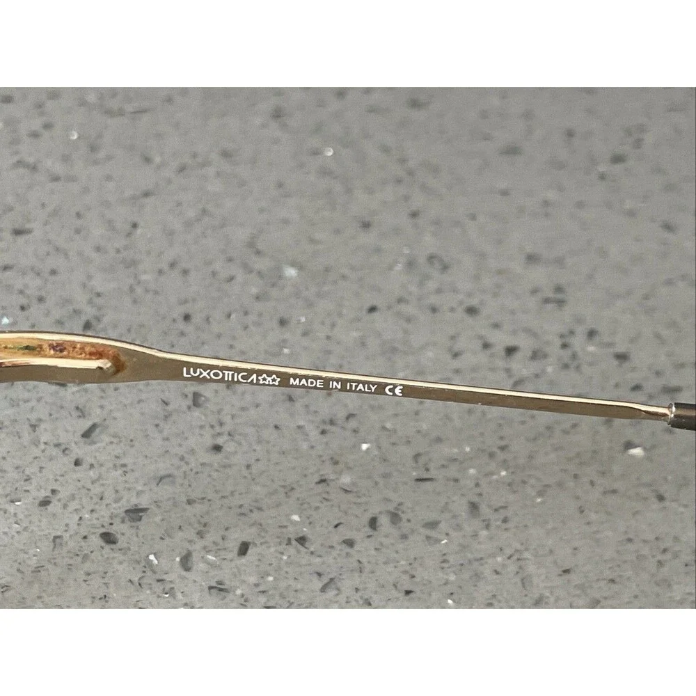 Luxottica Eyeglasses Frames ONLY LU4282 C123 Gold Clear Full Rim 55-15-135 Italy